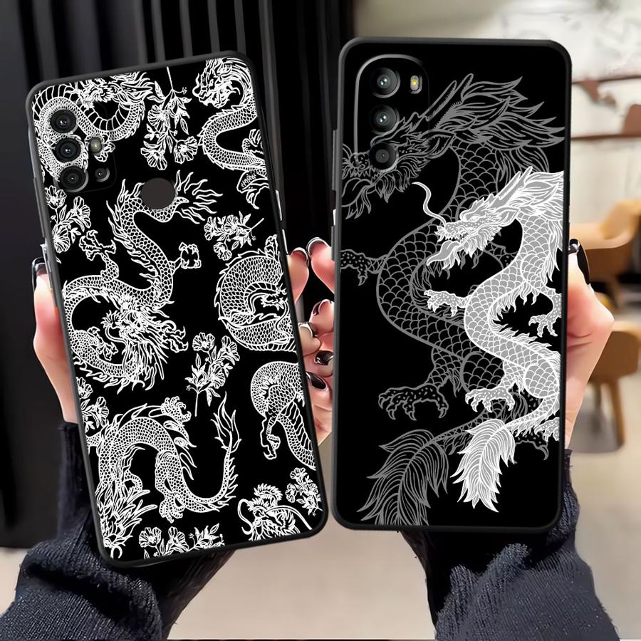 Phone Cases For Motorola - Coole Chinese Draak Soft Back Telefoon