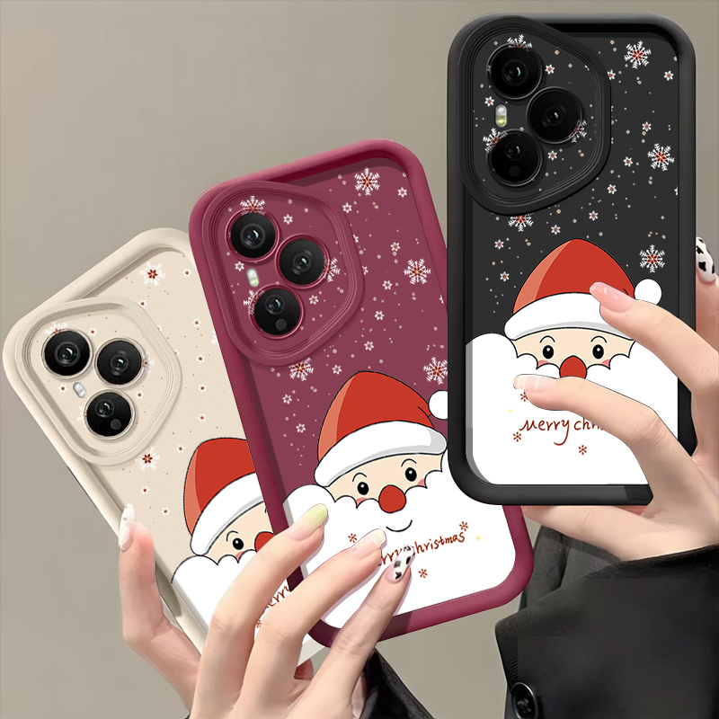 Phone Cases Honor - Cartoon Kerstman TPU Telefoon Case Voor