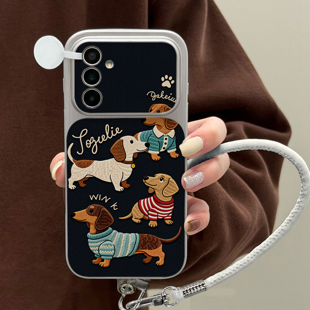 Phone Cases Cherry - Cartoon Dachshund Telefoonhoesje voor Samsung A56