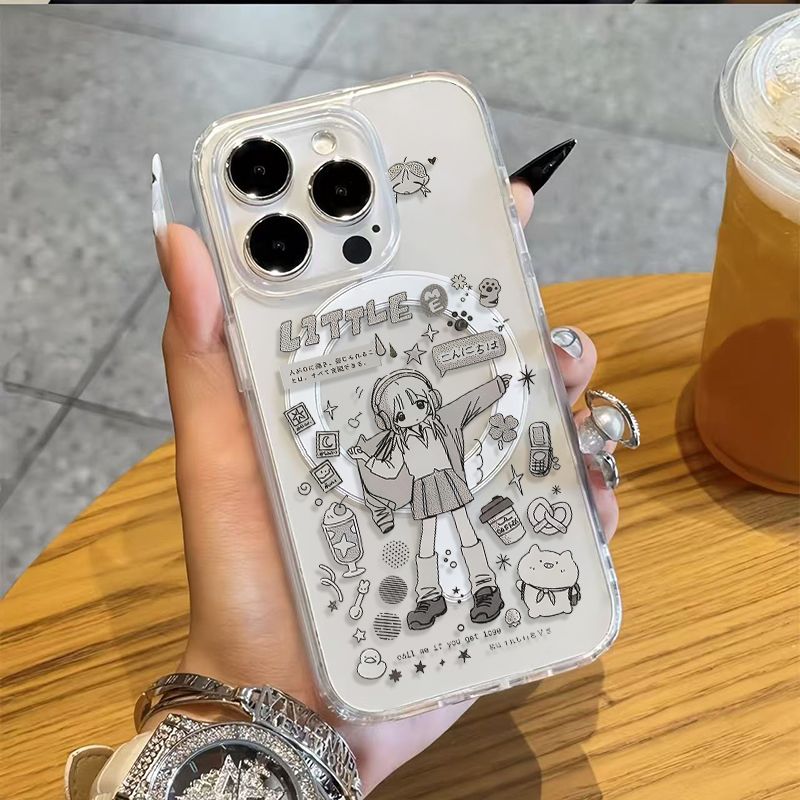 Phone Cases Cool Girl - Kawaii Anime Zoete Anime Meisje Telefoonhoesje