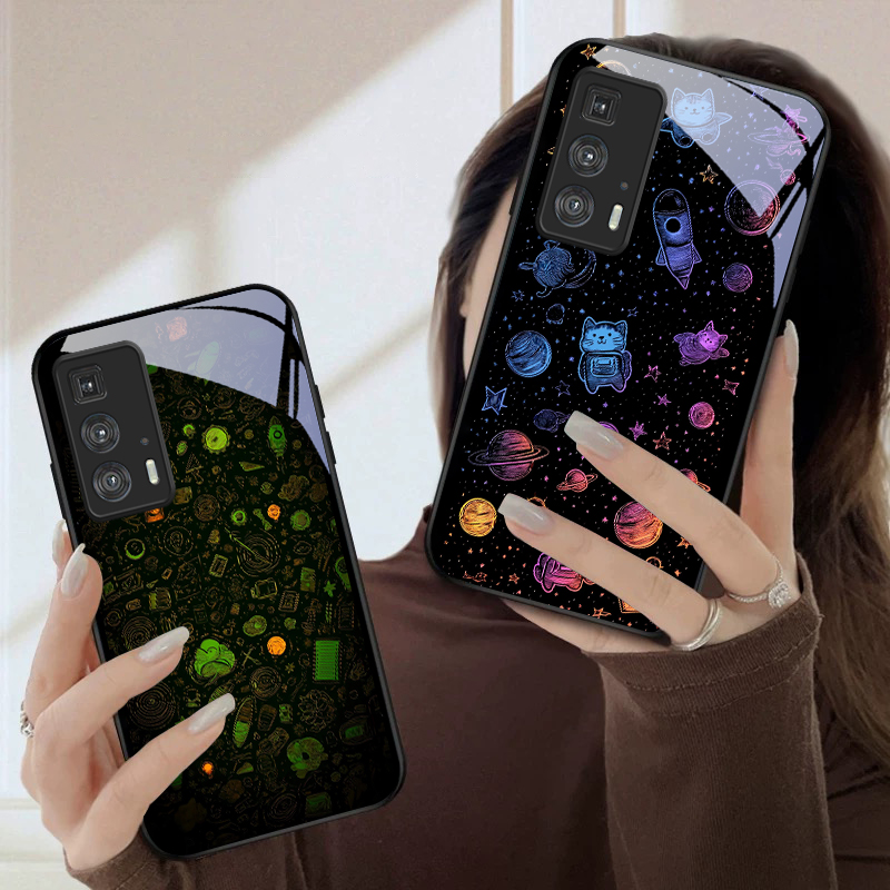 Phone Cases For Motorola - Violet Star River Patroon Telefoonhoesje van
