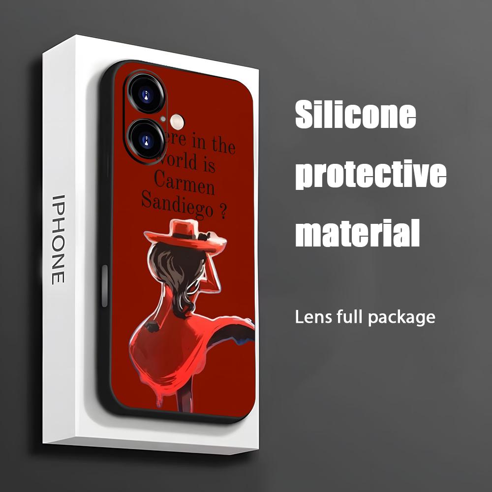 Phone Cases Amazon - Hot Carmen Sandiego Cartoon Telefoon Case