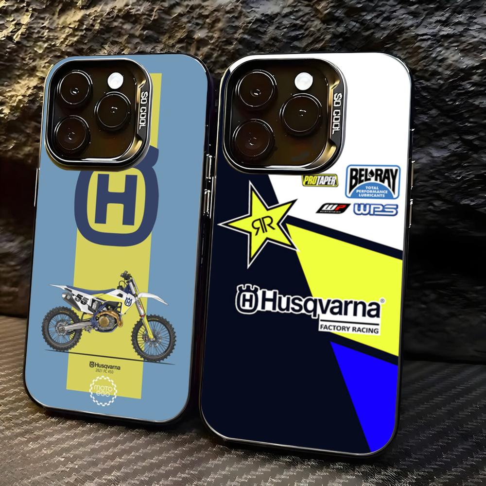 Phone Cases Amazon - Motorfiets H-Husqvarnaes-S Telefoonhoesje voor lMDColor Zilveren
