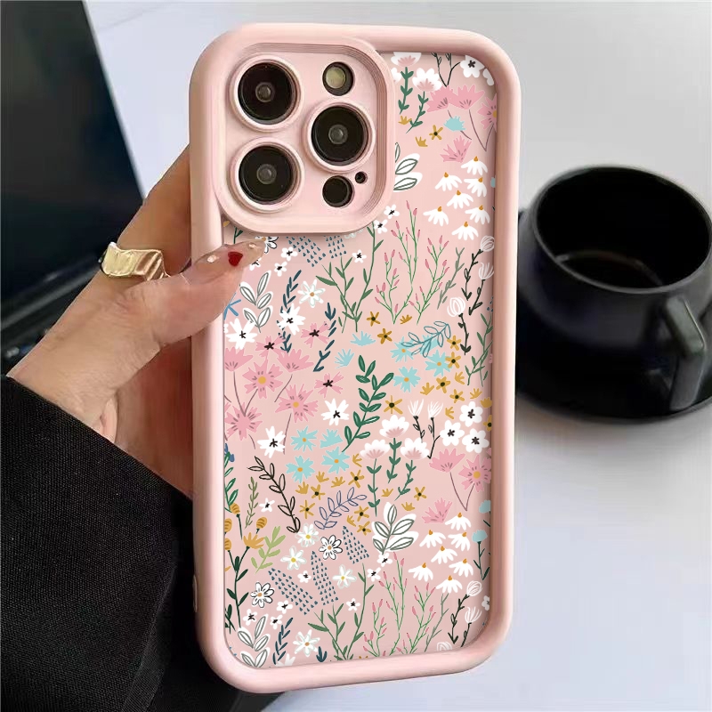 Phone Cases Amazon - Roze hoge bamboe bloemenpatroon iPhone hoesje