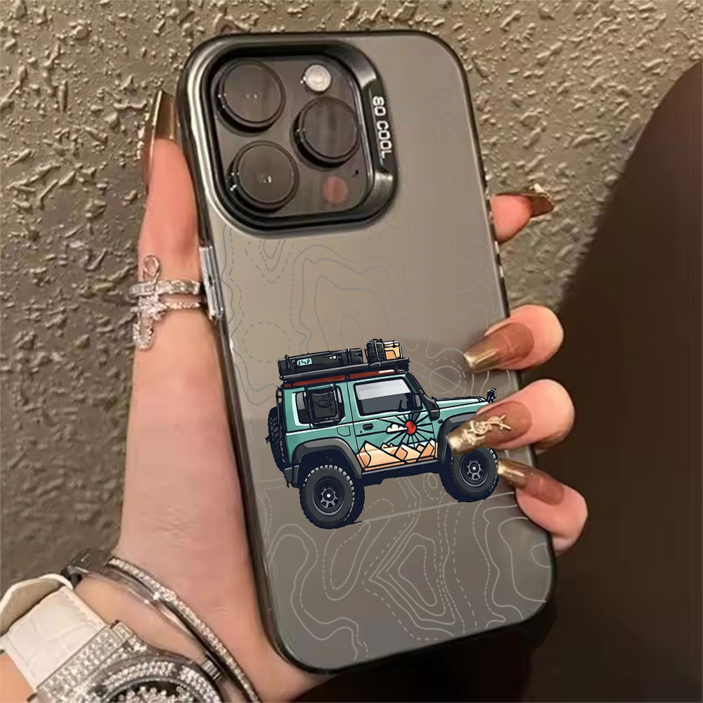 Phone Cases Xr - Simpele autopatroon telefoonhoesje voor iPhone 17