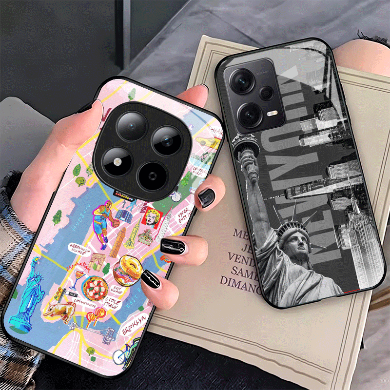 Phone Cases Nyc - NYC New York City Glazen Telefoonhoesje