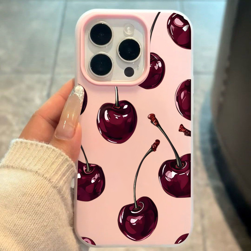 Rode Kers Jelly Telefoon Case  - Phone Cases Cherry recensie en prijs