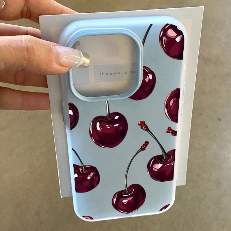 Rode Kers Jelly Telefoon Case  - Phone Cases Cherry recensie en prijs