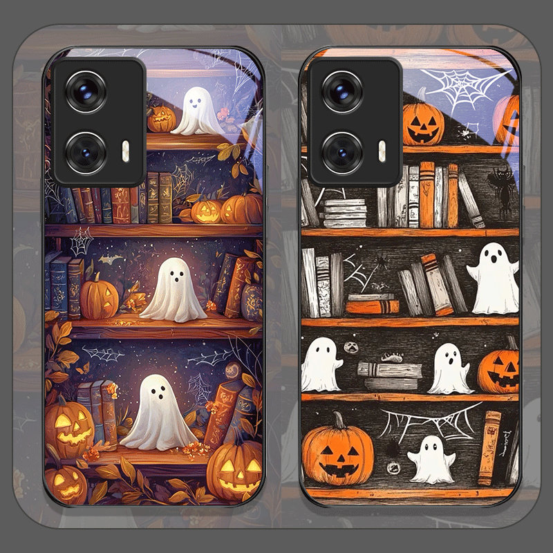 Halloween Pompoen Ghost Boeken - Phone Cases For Motorola recensie en prijs