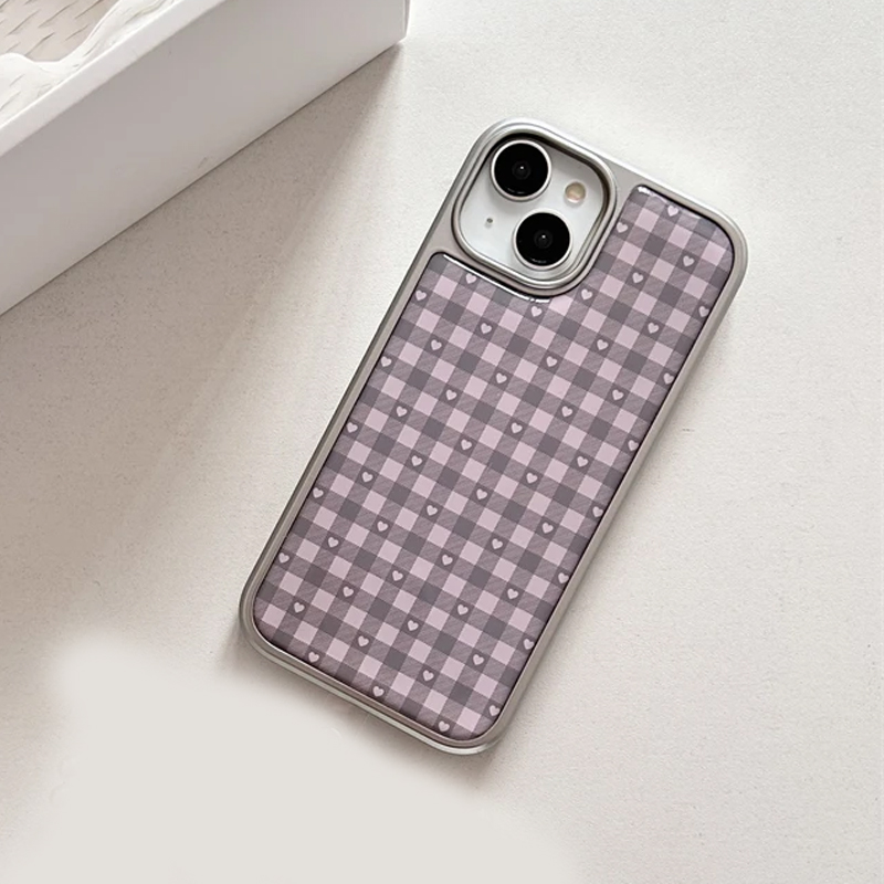 Roze Paars Hartvormige Geruite - Phone Cases Cool Girl recensie en prijs