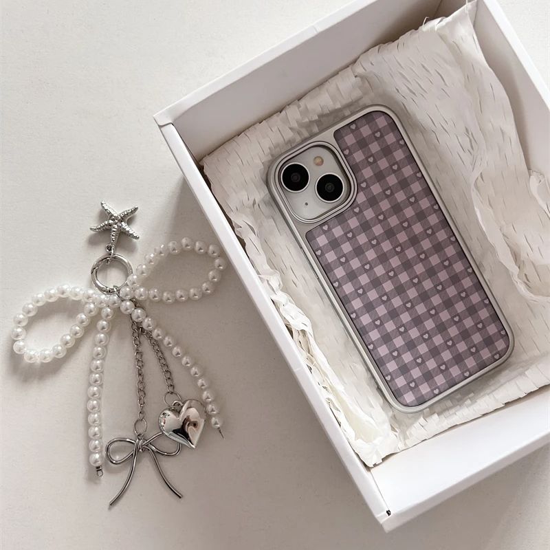 Roze Paars Hartvormige Geruite - Phone Cases Cool Girl recensie en prijs