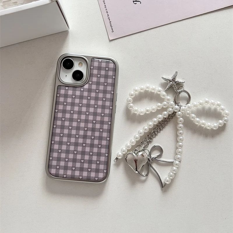 Roze Paars Hartvormige Geruite - Phone Cases Cool Girl recensie en prijs
