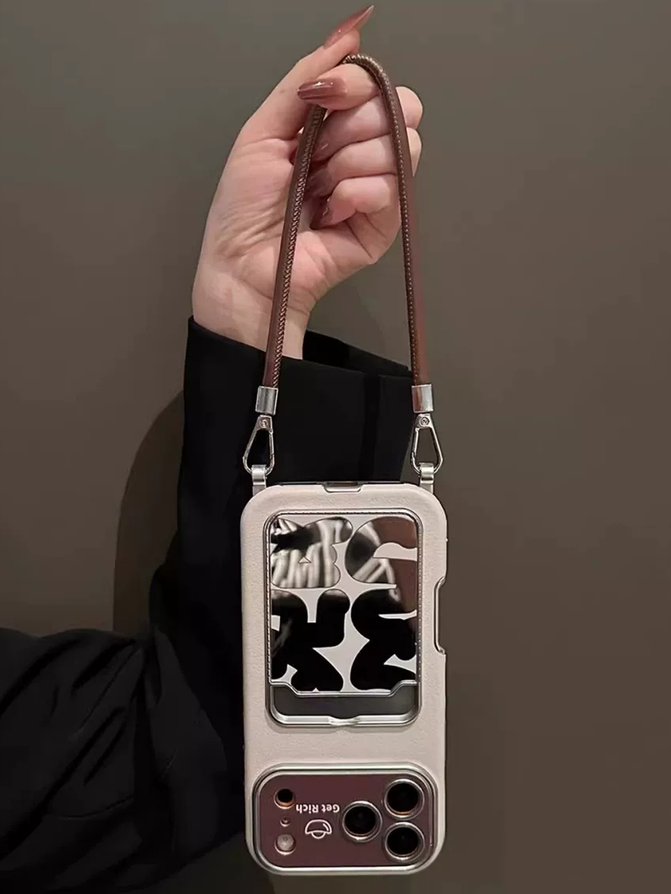 Luxe lederen spiegel-kaarthoud - Phone Cases That Hold Cards recensie en prijs
