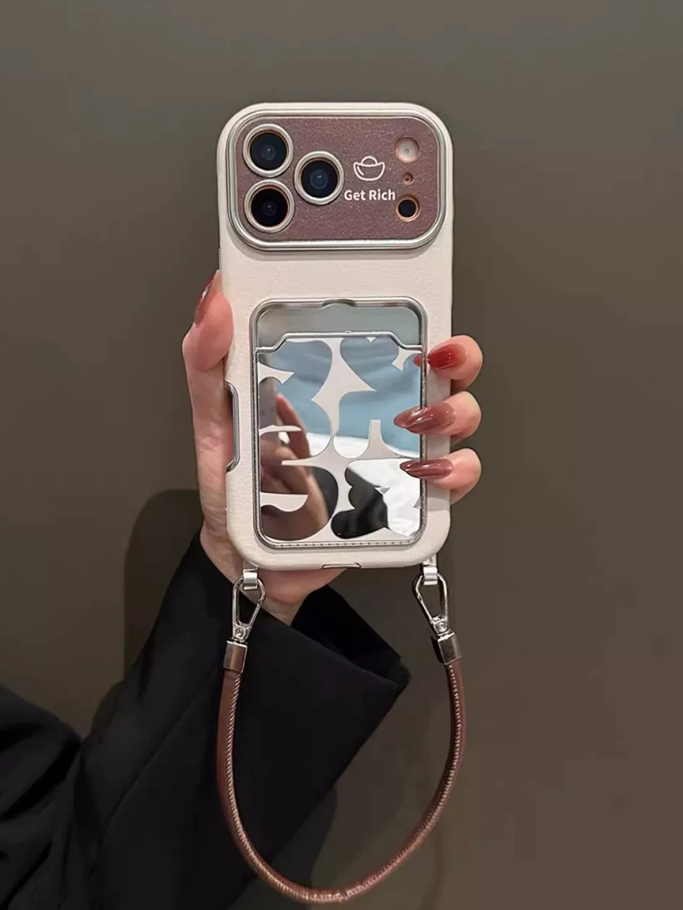 Luxe lederen spiegel-kaarthoud - Phone Cases That Hold Cards recensie en prijs