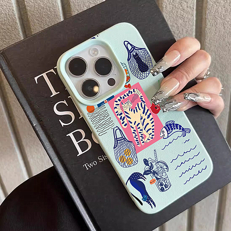 Schattige kersenkat print tele - Phone Cases Cherry recensie en prijs