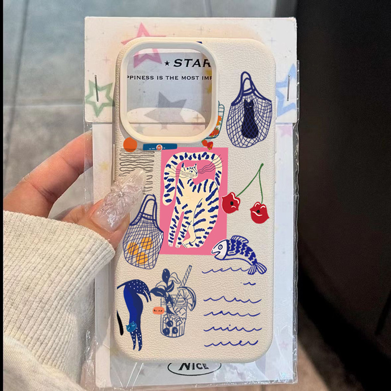 Schattige kersenkat print tele - Phone Cases Cherry recensie en prijs