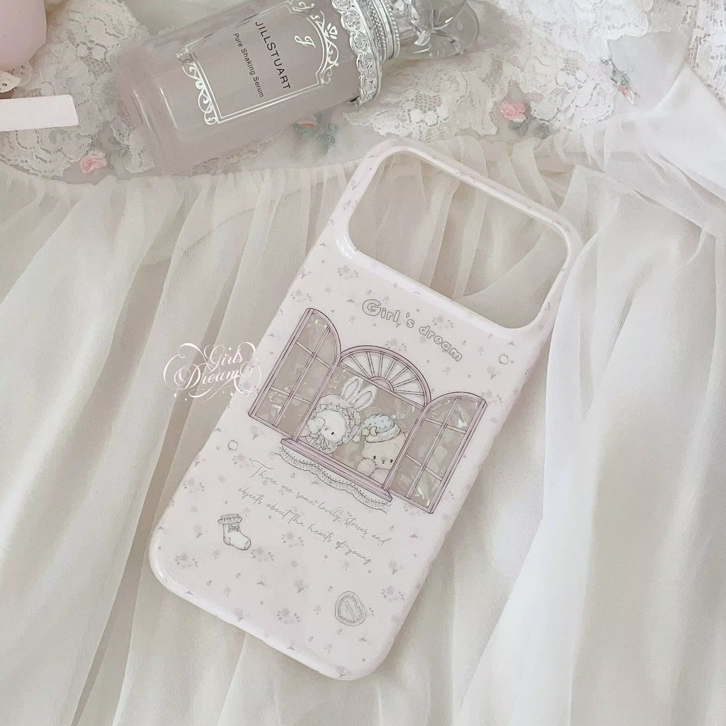 Kawaii Bunny Bear Bloemige Roz - Phone Cases Cool Girl recensie en prijs