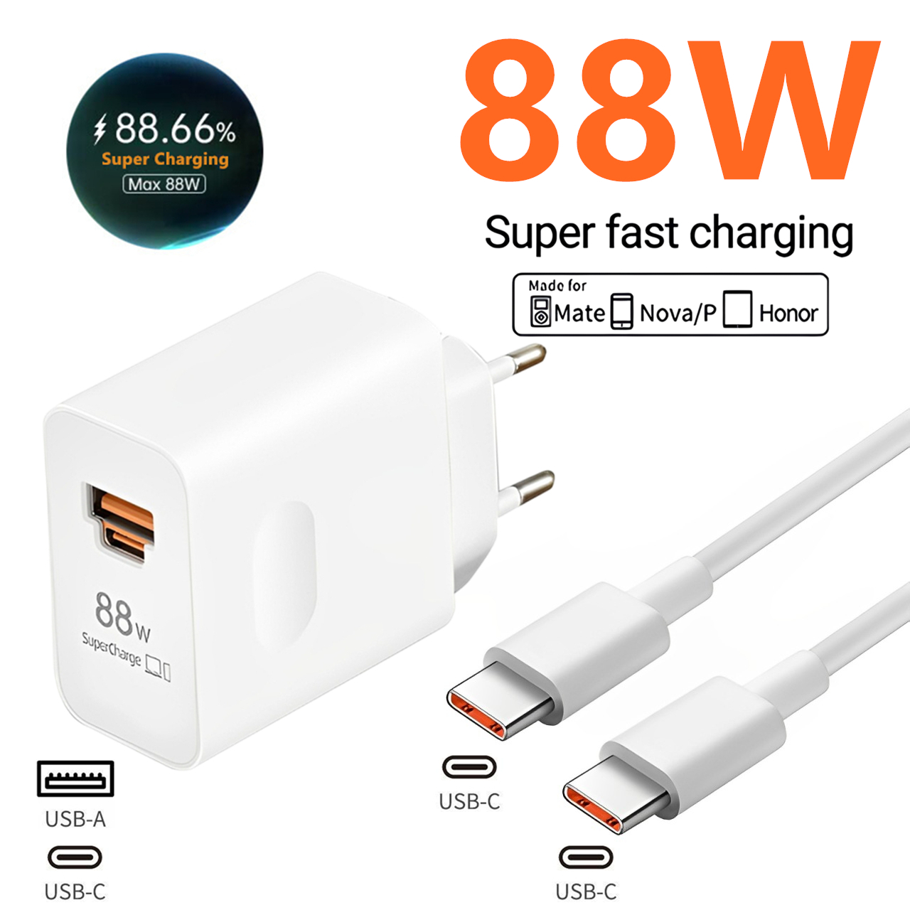 88W Max USB A+C Supersnelle op - Huawei Nova 12 recensie en prijs