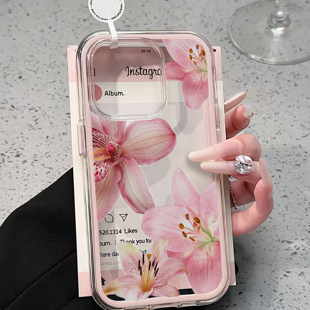 Roze Lelie Bloem Transparante  - Phone Cases Xr recensie en prijs