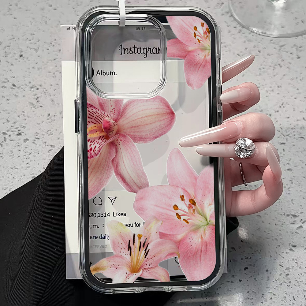 Roze Lelie Bloem Transparante  - Phone Cases Xr recensie en prijs
