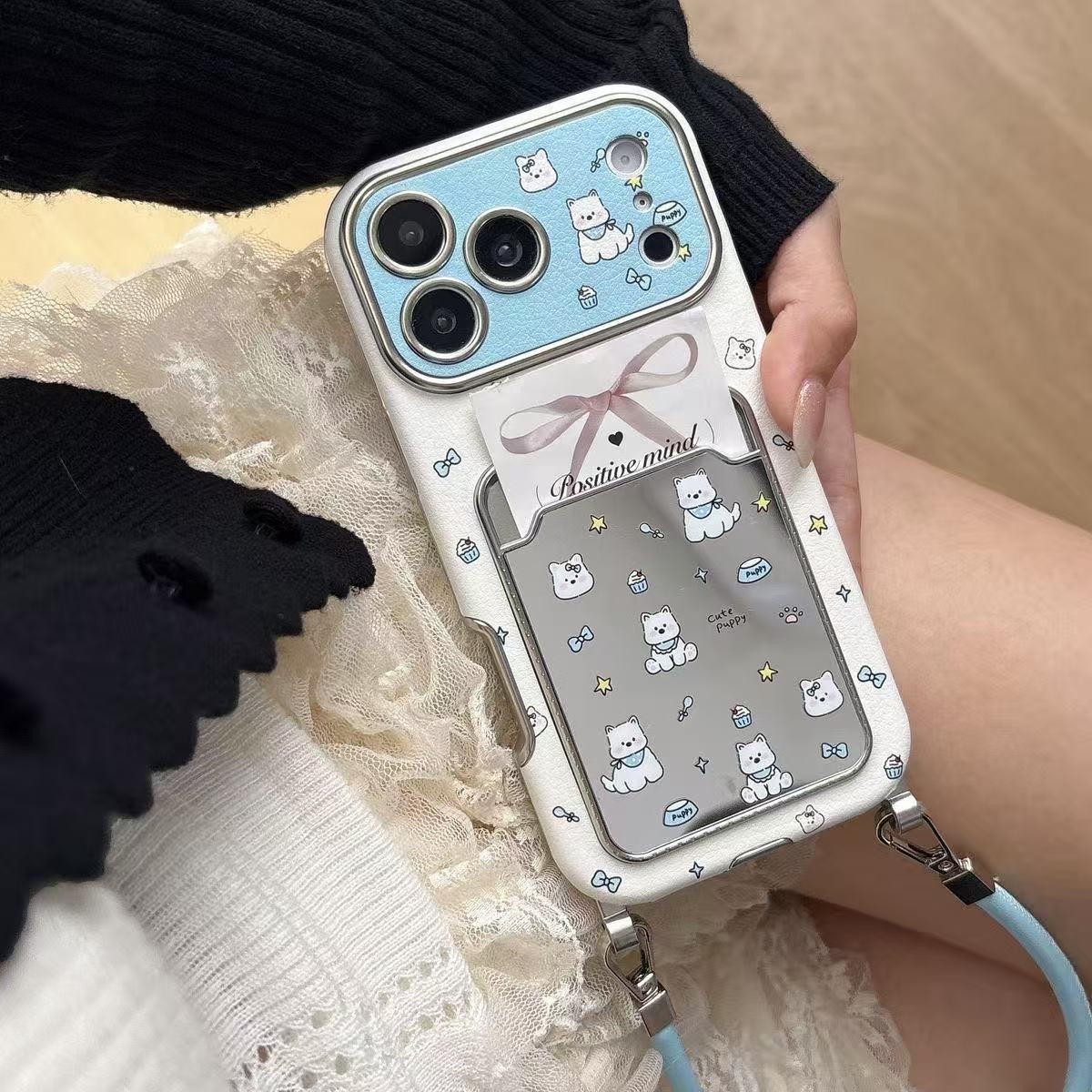 Schattige puppy spiegelkaart h - Phone Cases That Hold Cards recensie en prijs