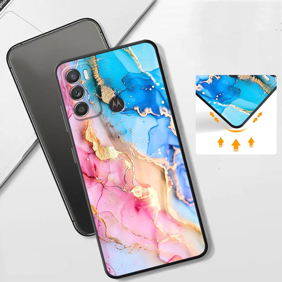 Telefoonhoesje gekleurd marmer - Phone Cases For Motorola recensie en prijs