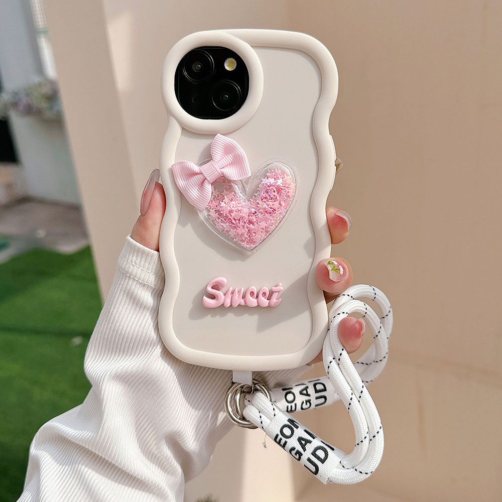 Love Heart Bow Golvend Zacht T - Phone Cases Nyc recensie en prijs