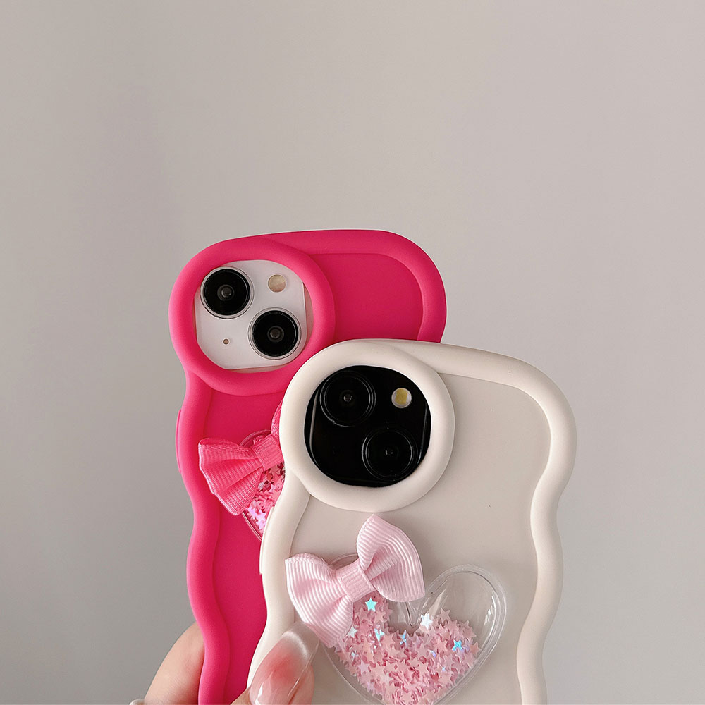 Love Heart Bow Golvend Zacht T - Phone Cases Nyc recensie en prijs